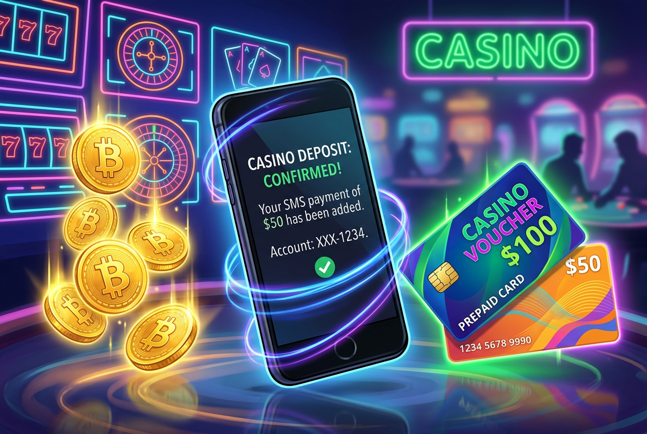 Alternativní digitální platební metody pro online kasina jako SMS vklady a kryptoměny